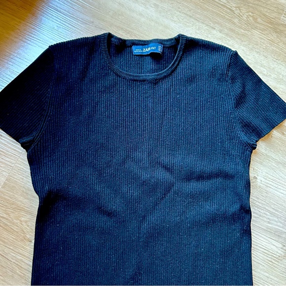 Black Zara Knit Top - Picture 4 of 4